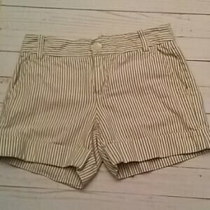 - Express linen blend shorts with metallic thread 0